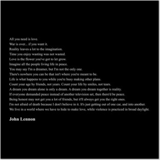 John Lennon Quotes Posters and Art