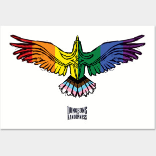 D&R Pride: White Raven Pride Posters and Art