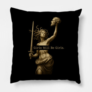 Girls - Will - Be - Girls – Patriotic Feminist 4th of July Pillow