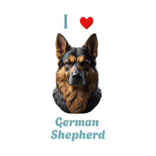 Love German Shepherd, Dog Lover, Gift for Dog Lovers T-Shirt