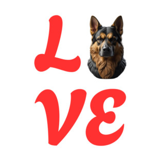 Love German Shepherd, Dog Lover, Gift for Dog Lovers T-Shirt