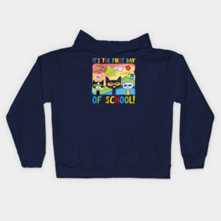 Pete the Cat First Day of School Kids Hoodie