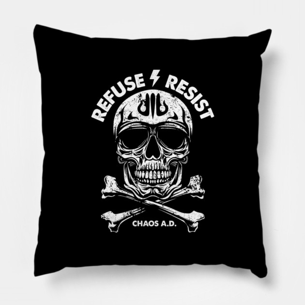 REFUSE RESIST Pillow by artslaves