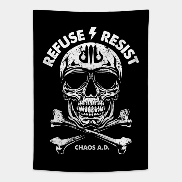 REFUSE RESIST Tapestry by artslaves