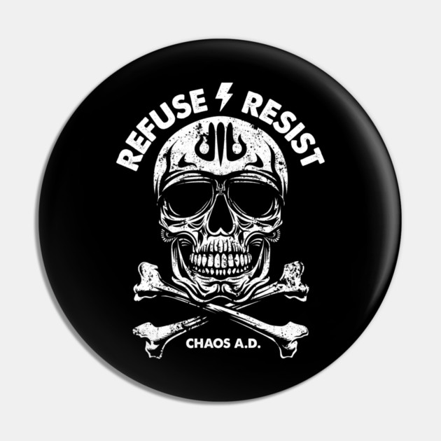 REFUSE RESIST Pin by artslaves