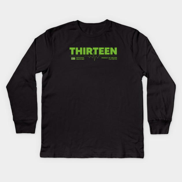 THIRTEEN Kids Long Sleeve T-Shirt by artslaves