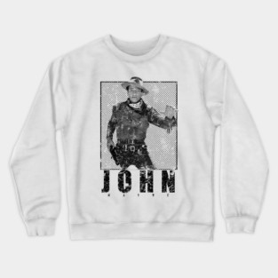 Distressed John Wayne Legend 80s Crewneck Sweatshirt