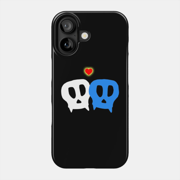 Vampire Skulls in love Phone Case by Margin's Store