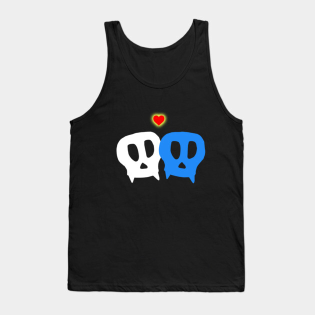 Vampire Skulls in love Tank Top by Margin's Store