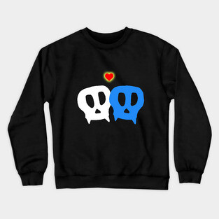 Vampire Skulls in love Crewneck Sweatshirt