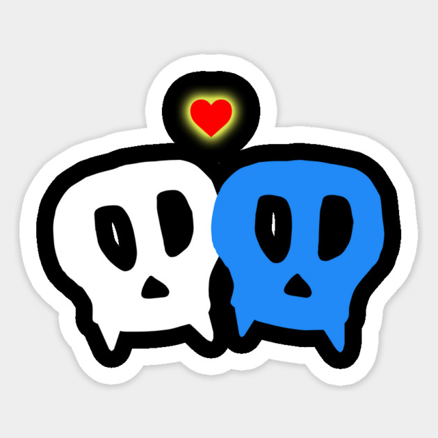 Vampire Skulls in love Sticker by Margin's Store