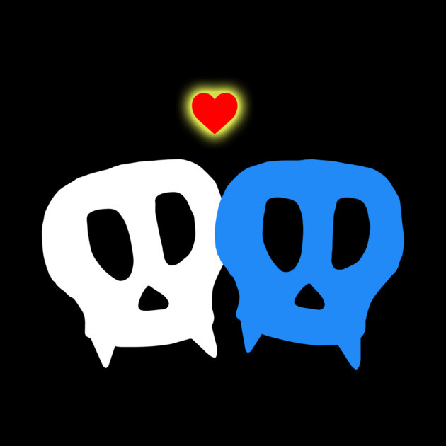 Vampire Skulls in love by Margin's Store