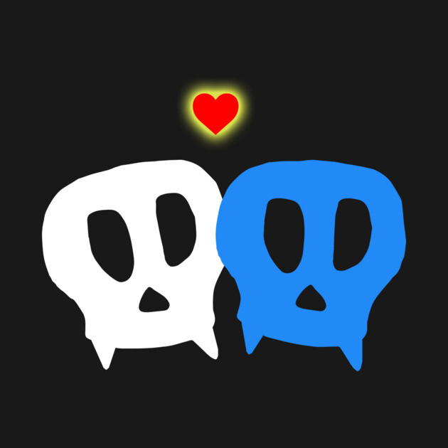 Vampire Skulls in love by Margin's Store