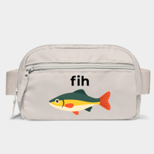 Fih Fish Meme – Funny Misspelled Animal Design Bag