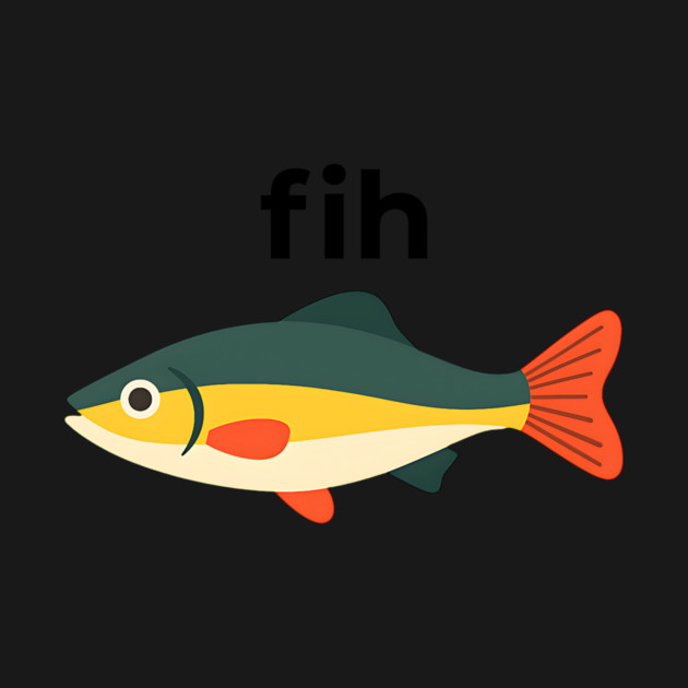 Fih Fish Meme – Funny Misspelled Animal Design by ArtistTee ⭐⭐⭐⭐⭐