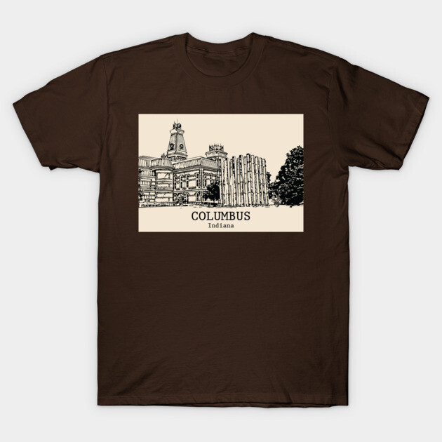 Columbus - Indiana T-Shirt by Lakeric