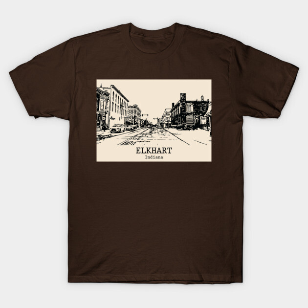 Elkhart - Indiana T-Shirt by Lakeric