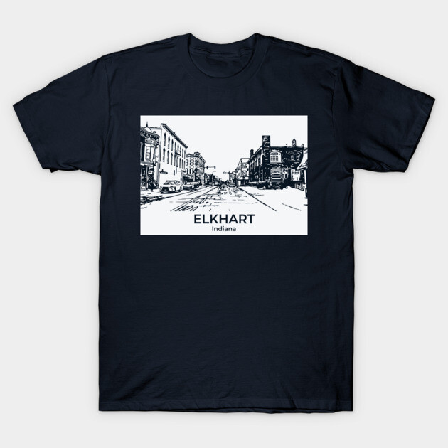 Elkhart - Indiana T-Shirt by Lakeric