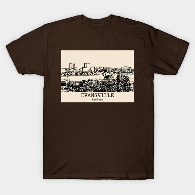 Evansville - Indiana T-Shirt by Lakeric