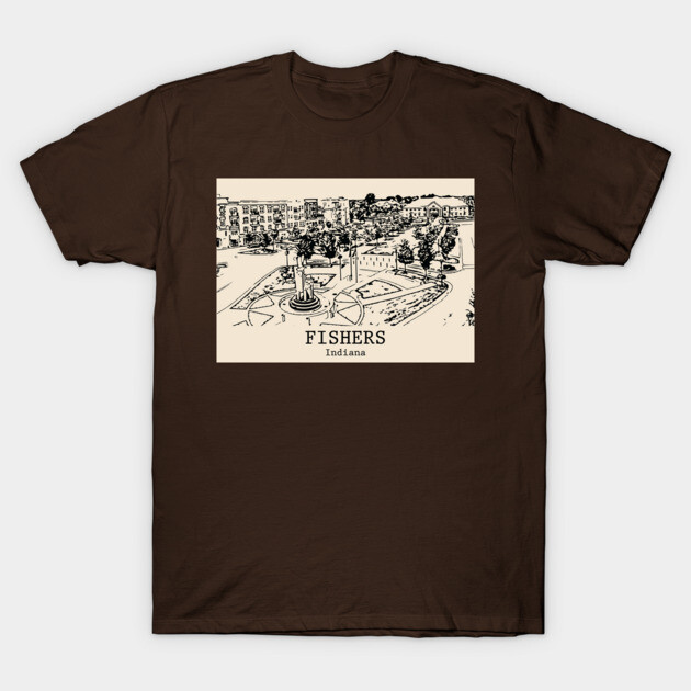 Fishers - Indiana T-Shirt by Lakeric