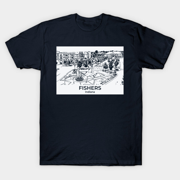 Fishers - Indiana T-Shirt by Lakeric