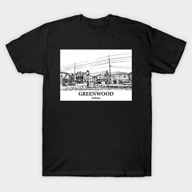 Greenwood - Indiana T-Shirt by Lakeric