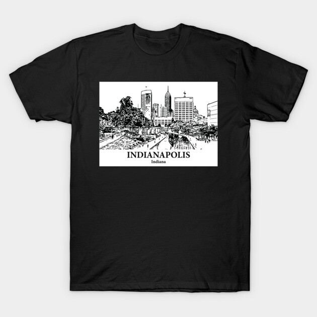 Indianapolis - Indiana T-Shirt by Lakeric