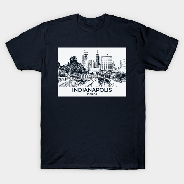 Indianapolis - Indiana T-Shirt by Lakeric