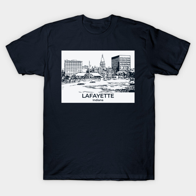 Lafayette - Indiana T-Shirt by Lakeric