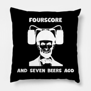 Abe Lincoln Forescore and seven Pillow