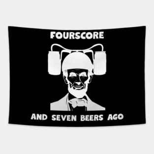 Abe Lincoln Forescore and seven Tapestry