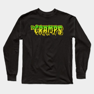 Vintage Band The Cramps Logo Long Sleeve T-Shirt