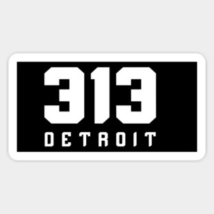313 Detroit Sticker