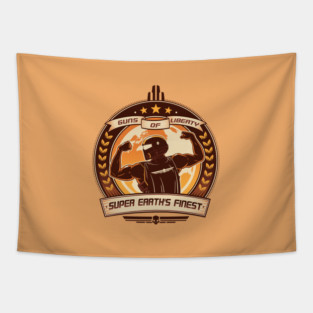 Guns Of Liberty - Helldivers 2 Tapestry