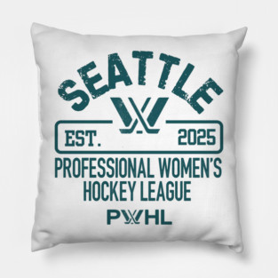 PWHL Seattle professional women's hockey league Established 2025 Pillow