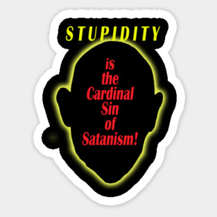 Teaching of Satanism Sticker