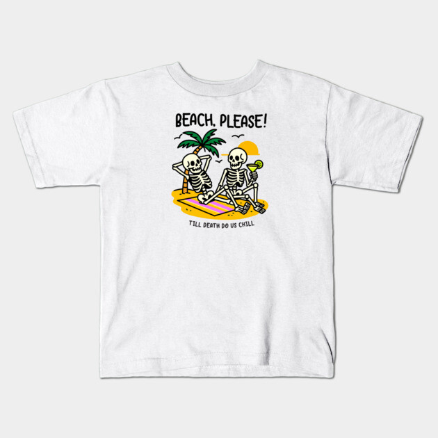 BEACH PLEASE Kids T-Shirt by Fabrik