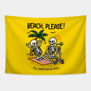 BEACH PLEASE Tapestry