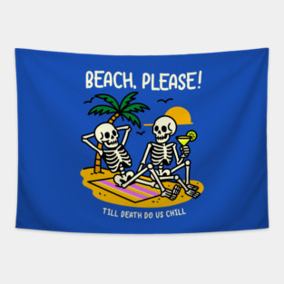 BEACH PLEASE Tapestry