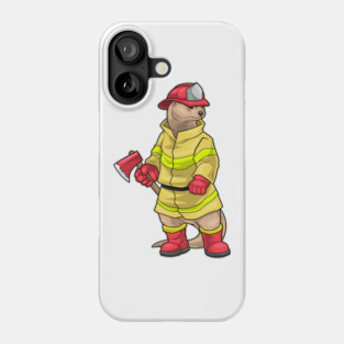 Otter Firefighter Axe Fire department Phone Case