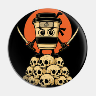 Cappuccino Assasino Brainrot Ninja Brew Slayer Pin