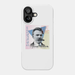 Nietzsche Quote T-Shirt – "He Who Has a Why" | Colorful Philosopher Series Phone Case