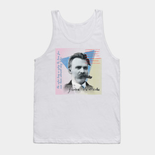 Nietzsche Quote T-Shirt – "He Who Has a Why" | Colorful Philosopher Series Tank Top