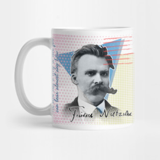 Nietzsche Quote T-Shirt – "He Who Has a Why" | Colorful Philosopher Series Mug