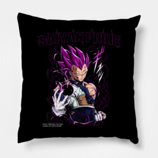 Pride-Fueled Power Surge | Galactic Prince in Battle Armor with Violet Energy Form and Unshakable Warrior Resolve Pillow