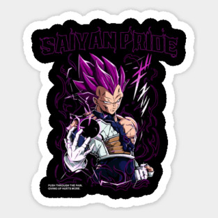 Pride-Fueled Power Surge | Galactic Prince in Battle Armor with Violet Energy Form and Unshakable Warrior Resolve Sticker