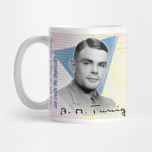 Alan Turing Quote T-Shirt – "Imagine Anything, Create the Impossible" | Colorful Philosopher Series Mug