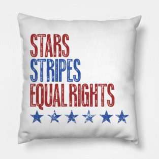 Stars, Stripes, Equal Rights Pillow
