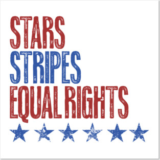 Stars, Stripes, Equal Rights Posters and Art