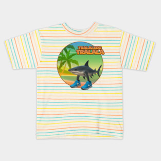 Tralalero Tralala T-Shirt – Absurd Brainrot Energy | Memecore Collection Kids T-Shirt